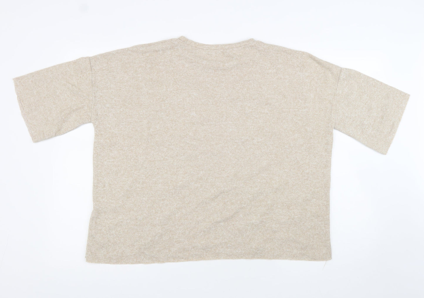 Womens UK Size M Zara Beige Pullover Jumper