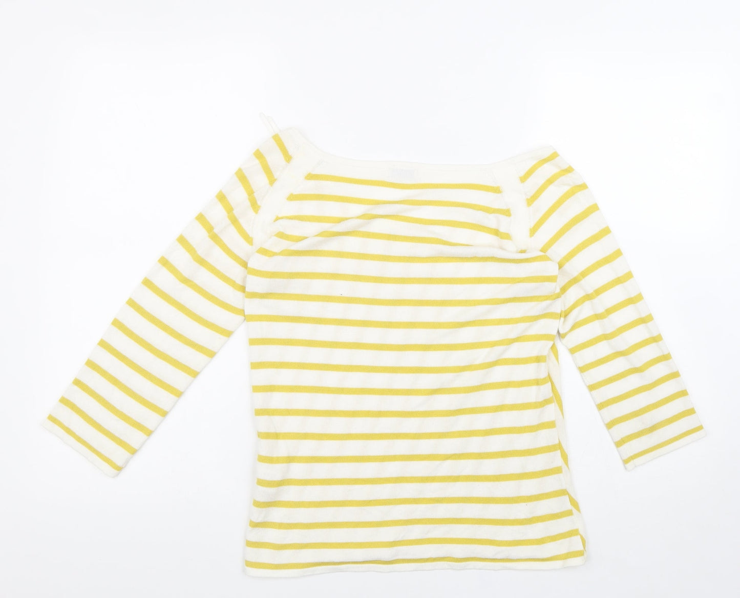 Womens UK Size S Minuet Petite Yellow Basic T-Shirt