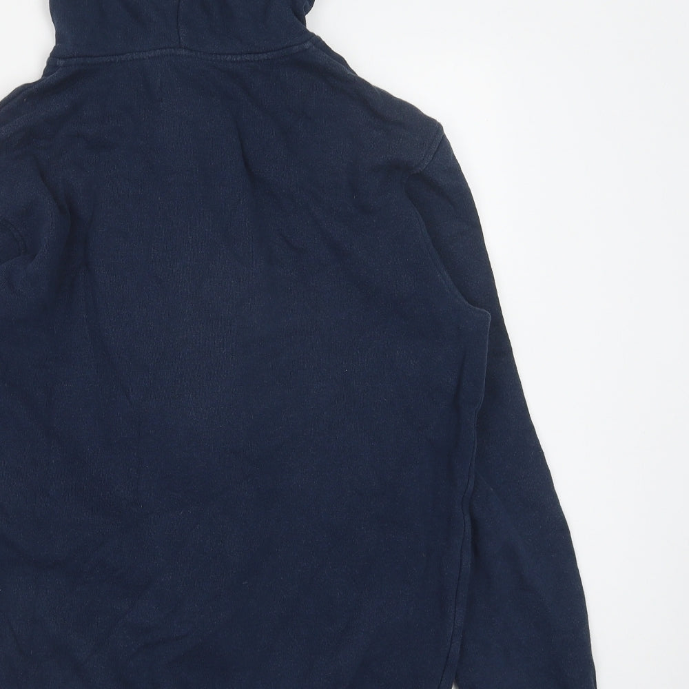 Your Turn Mens Blue Cotton Pullover Hoodie Size S