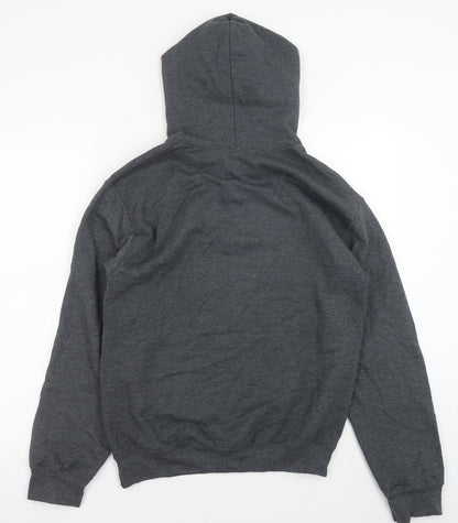 Mens UK Size S Gildan Grey Pullover Hoodie