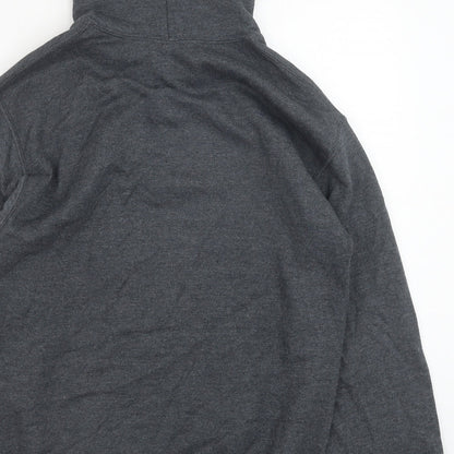 Mens UK Size S Gildan Grey Pullover Hoodie