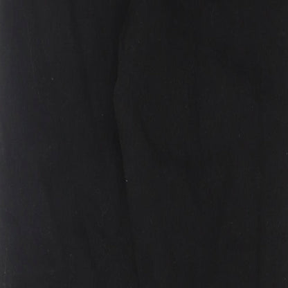 Denim & Co. Womens Black Cotton Skinny Jeans Size 8 L26 in Regular Button