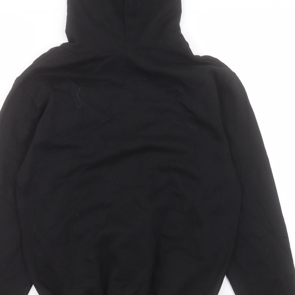 Famona Womens Black Cotton Pullover Hoodie Size XS Pullover