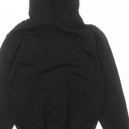 Famona Womens Black Cotton Pullover Hoodie Size XS Pullover