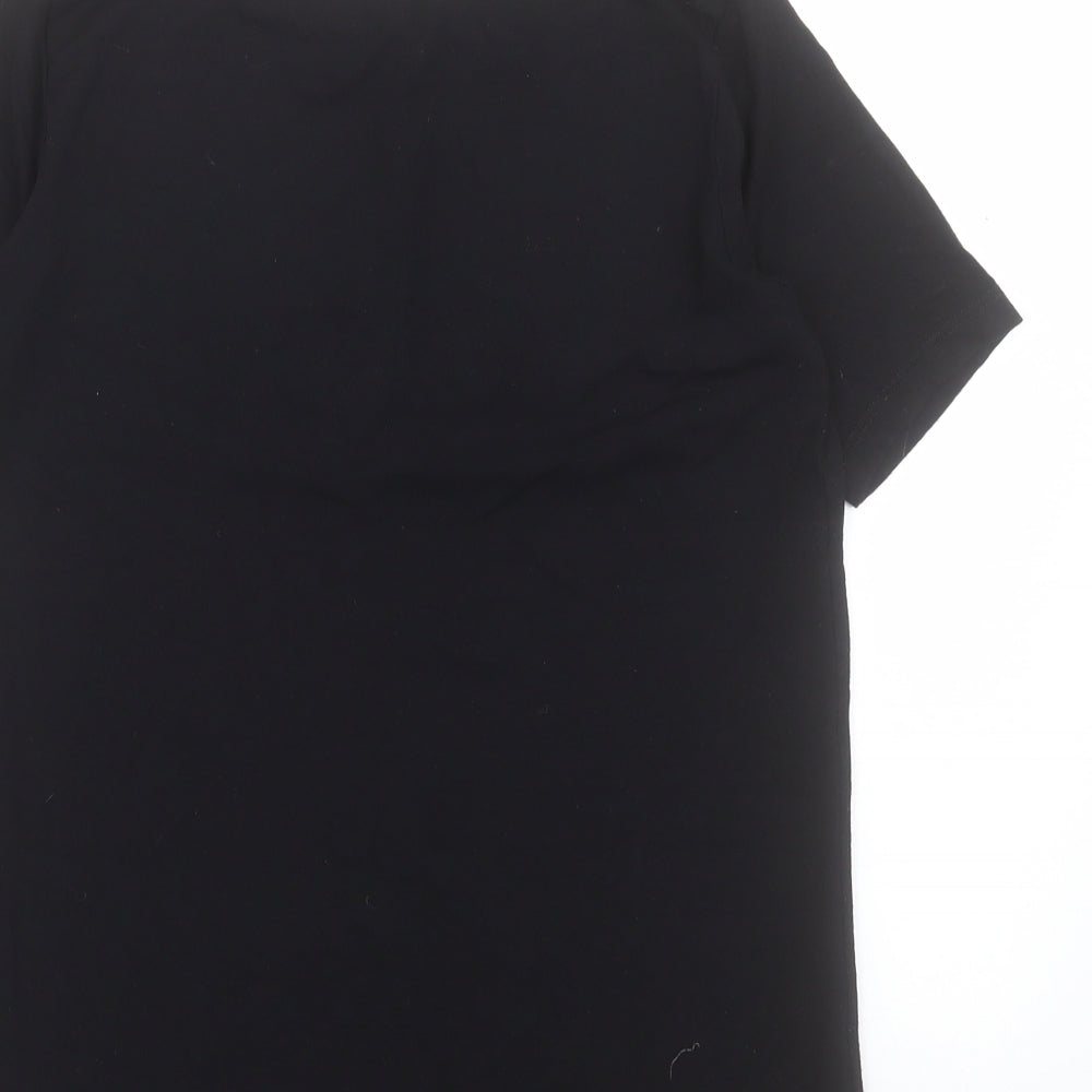 Womens UK Size 8 Select Black Basic T-Shirt