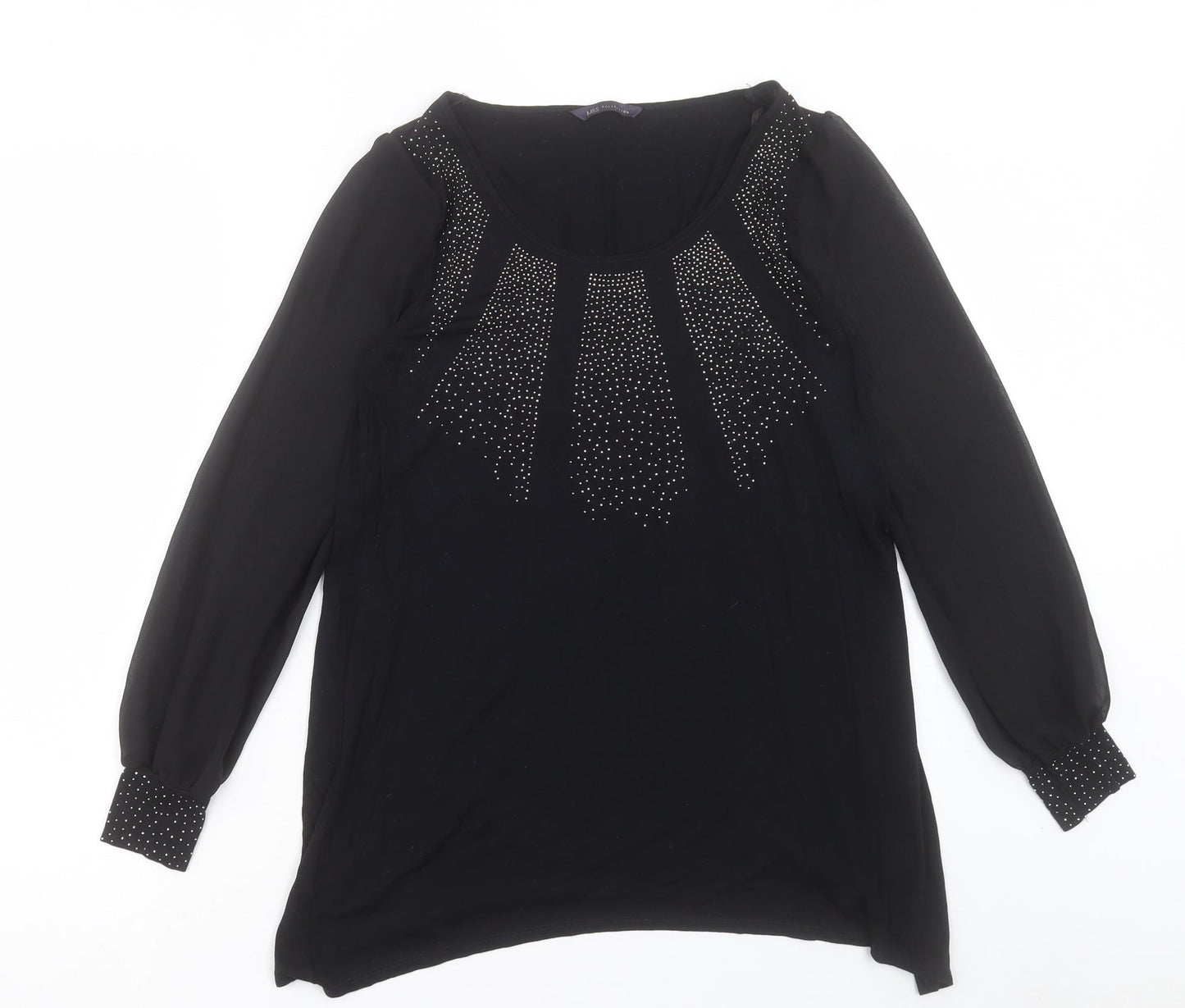 Womens UK Size 10 Marks and Spencer Black Basic Blouse