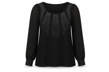 Womens UK Size 10 Marks and Spencer Black Basic Blouse