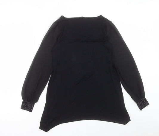 Womens UK Size 10 Marks and Spencer Black Basic Blouse