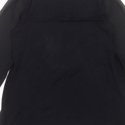 Womens UK Size 10 Marks and Spencer Black Basic Blouse
