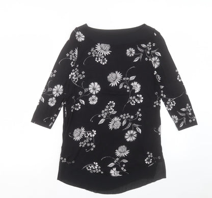 Womens UK Size 8 Marks and Spencer Black Basic Blouse