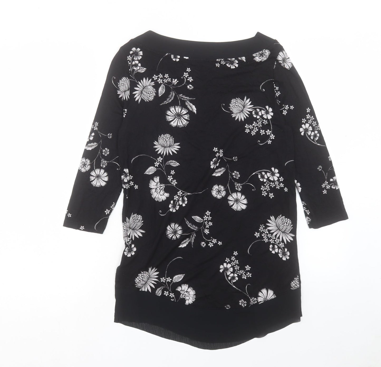 Womens UK Size 8 Marks and Spencer Black Basic Blouse