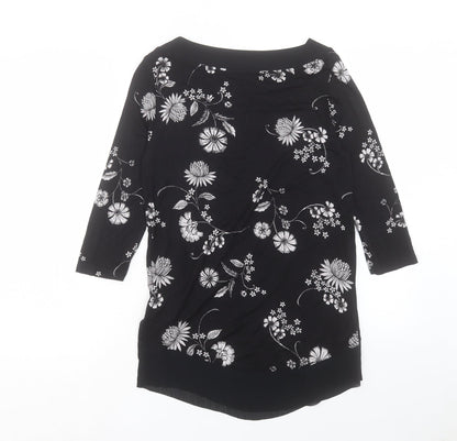 Womens UK Size 8 Marks and Spencer Black Basic Blouse