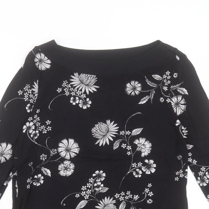Womens UK Size 8 Marks and Spencer Black Basic Blouse
