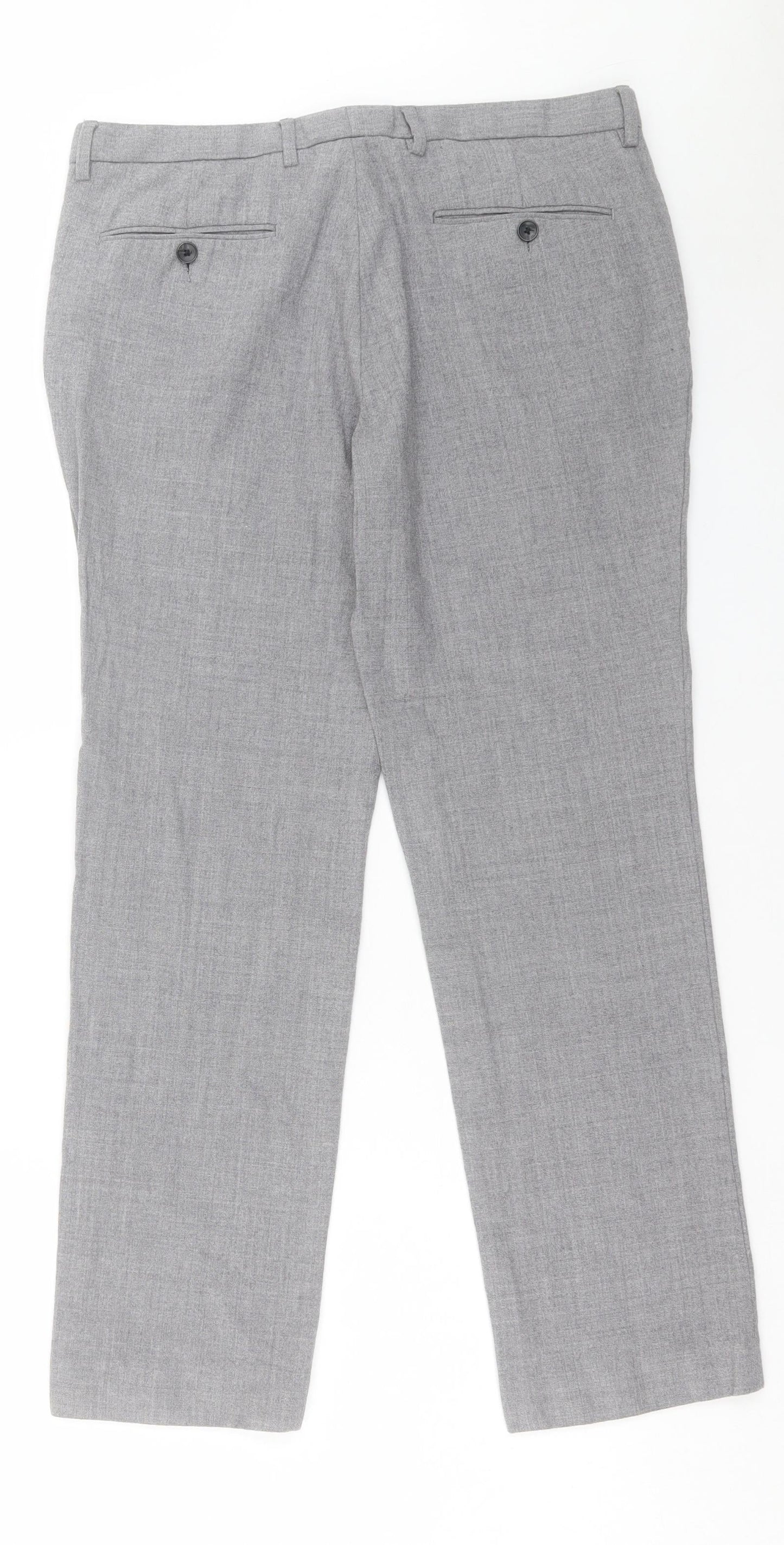 Womens UK Size 32 in Preworn Regular Fit  Grey Trousers