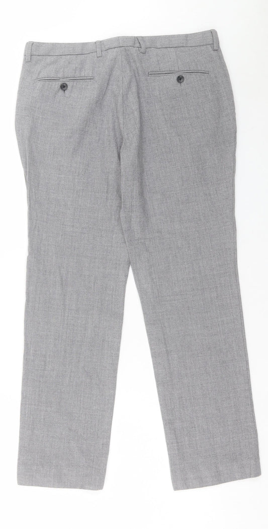 Womens UK Size 32 in Preworn Regular Fit  Grey Trousers