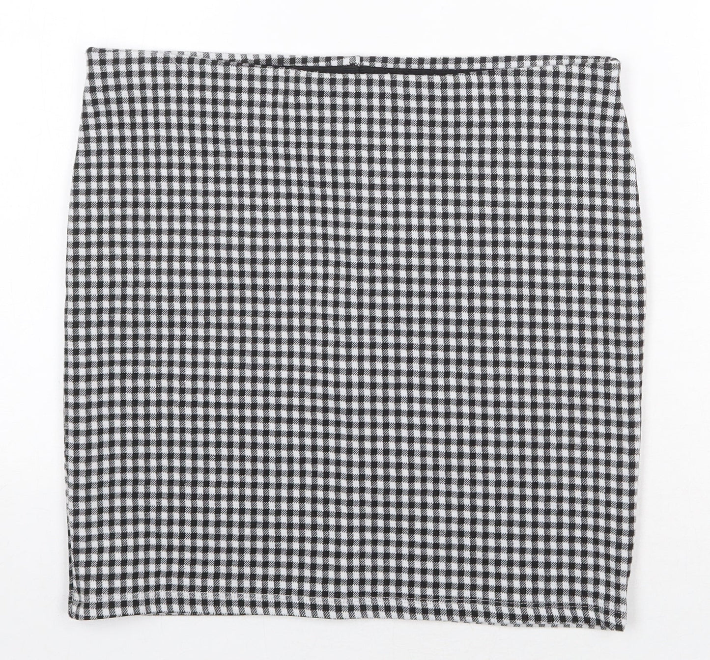 Atmosphere Womens Black Geometric Polyester A-Line Skirt Size 10