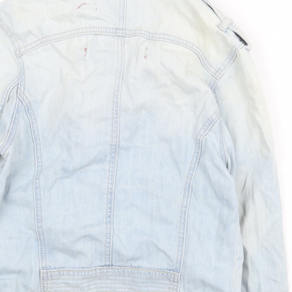 Preworn Womens Blue Jacket Size 8 Zip