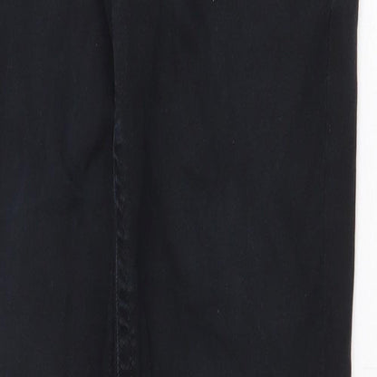 River Island Womens Black Cotton Skinny Jeans Size 8 Regular Zip