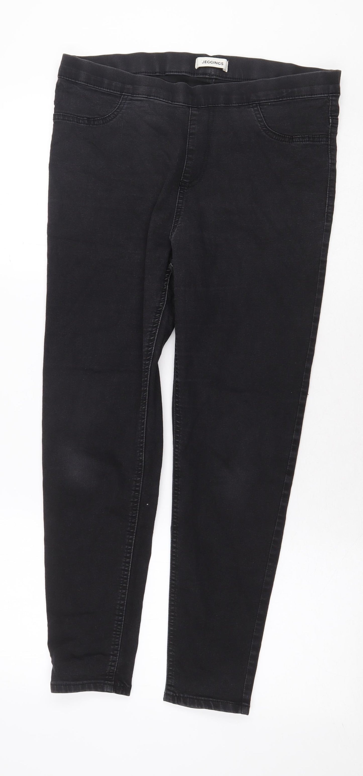 Womens UK Size 32 in Preworn Regular Fit Jegging Black Jeans