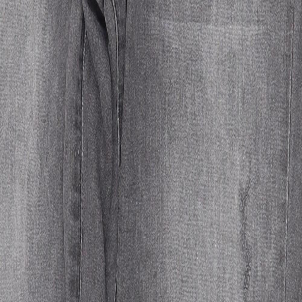 Vera Moda Mens Grey Cotton Skinny Jeans Size 28 in Regular Zip