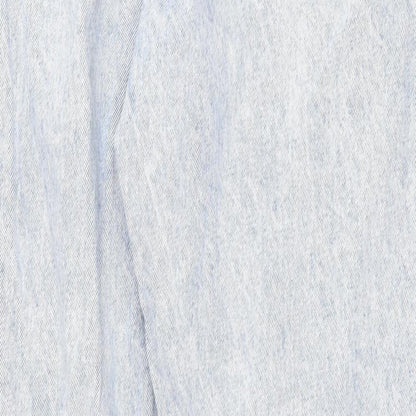 Denim & Co. Womens Blue Cotton Straight Jeans Size 10 Regular Zip