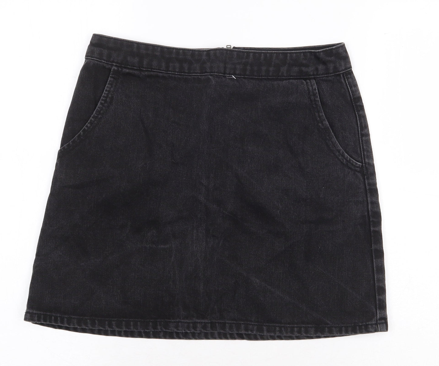 Womens UK Size 28 in Topshop Mini Denim Skirt