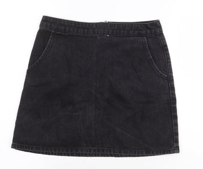 Womens UK Size 28 in Topshop Mini Denim Skirt