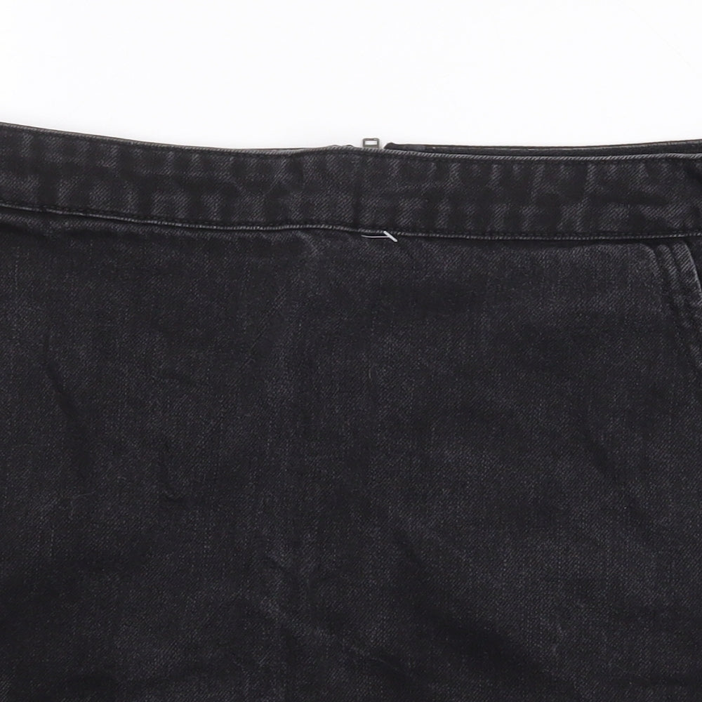 Womens UK Size 28 in Topshop Mini Denim Skirt
