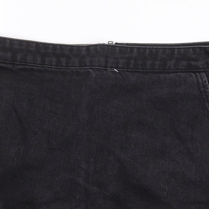 Womens UK Size 28 in Topshop Mini Denim Skirt