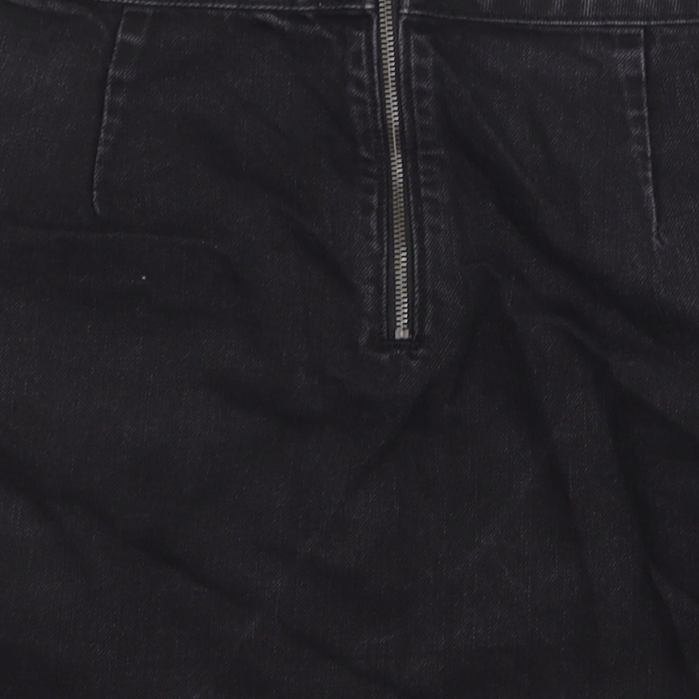 Womens UK Size 28 in Topshop Mini Denim Skirt