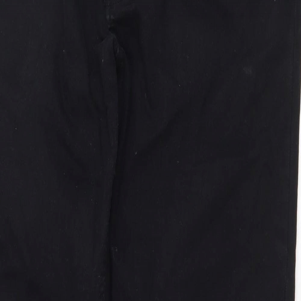 Womens UK Size 32 in H&M Regular Fit Straight Black Jeans