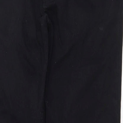 Womens UK Size 32 in H&M Regular Fit Straight Black Jeans