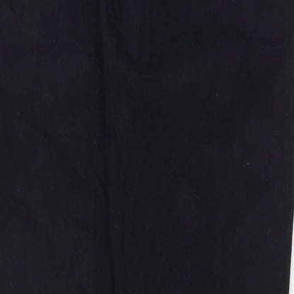 Womens UK Size 32 in H&M Regular Fit Straight Black Jeans