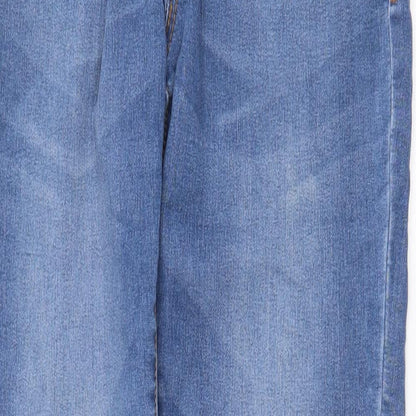 Denim & Co. Womens Blue Cotton Skinny Jeans Size 12 Regular Zip