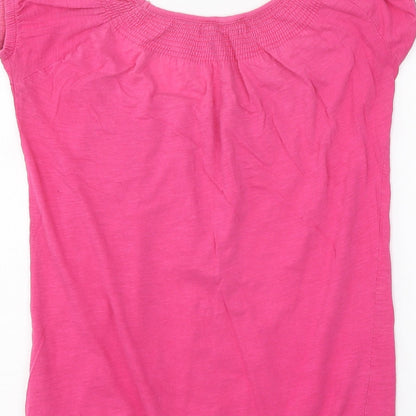 Womens UK Size 6 New Look Pink Basic T-Shirt