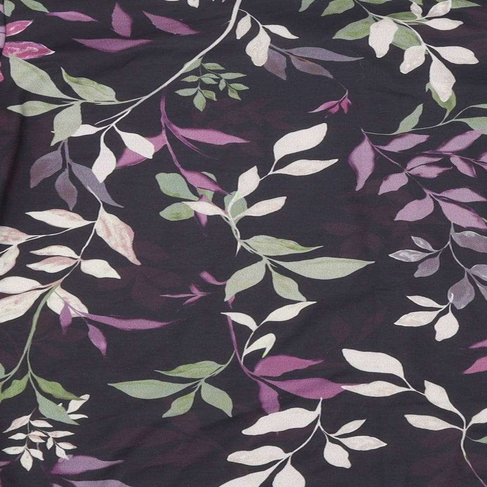 Womens UK Size L Anamor Black Basic T-Shirt