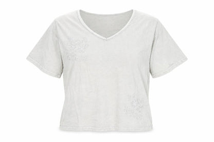 Womens UK Size L Classics Grey Basic T-Shirt