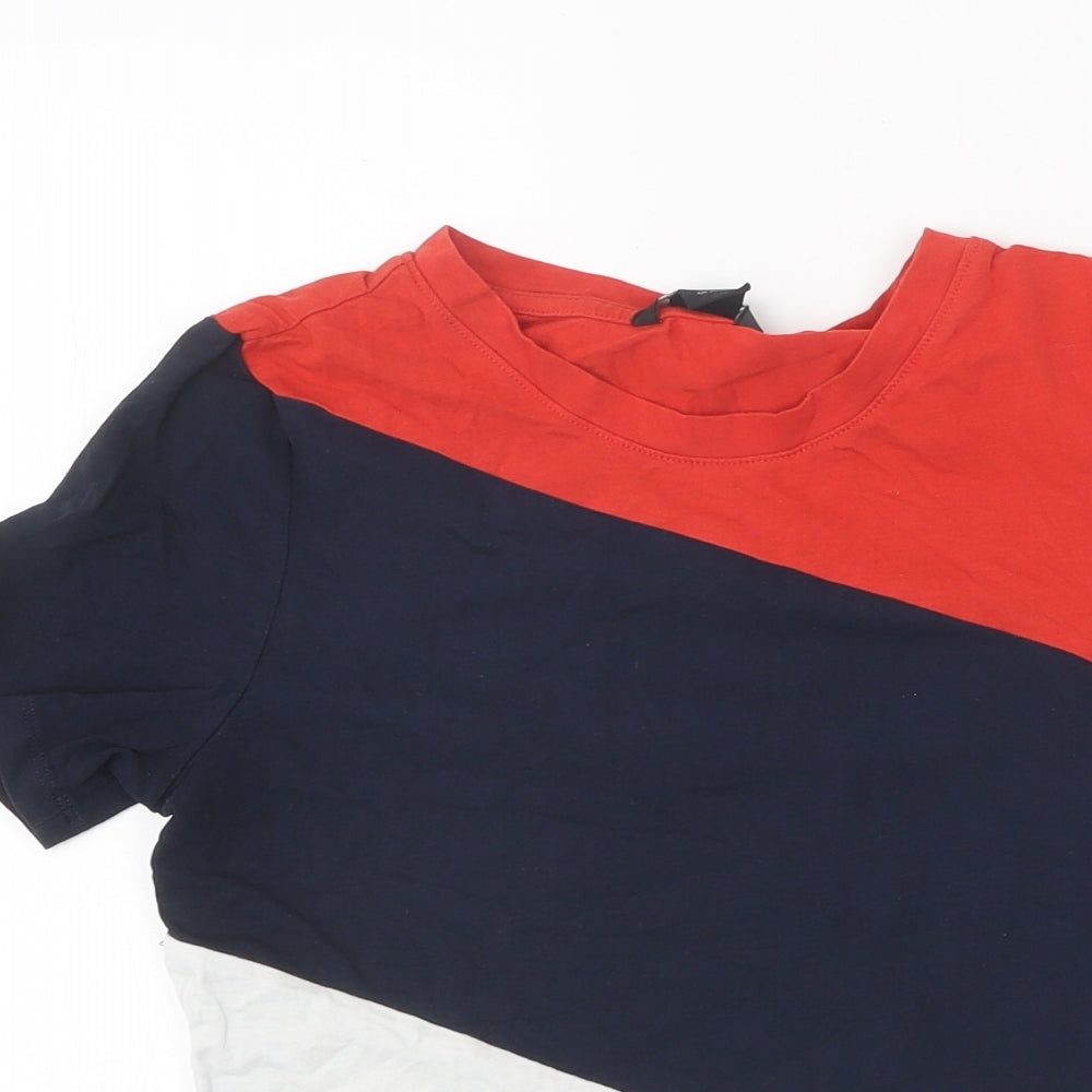 Womens UK Size S Monki Multicoloured Basic T-Shirt