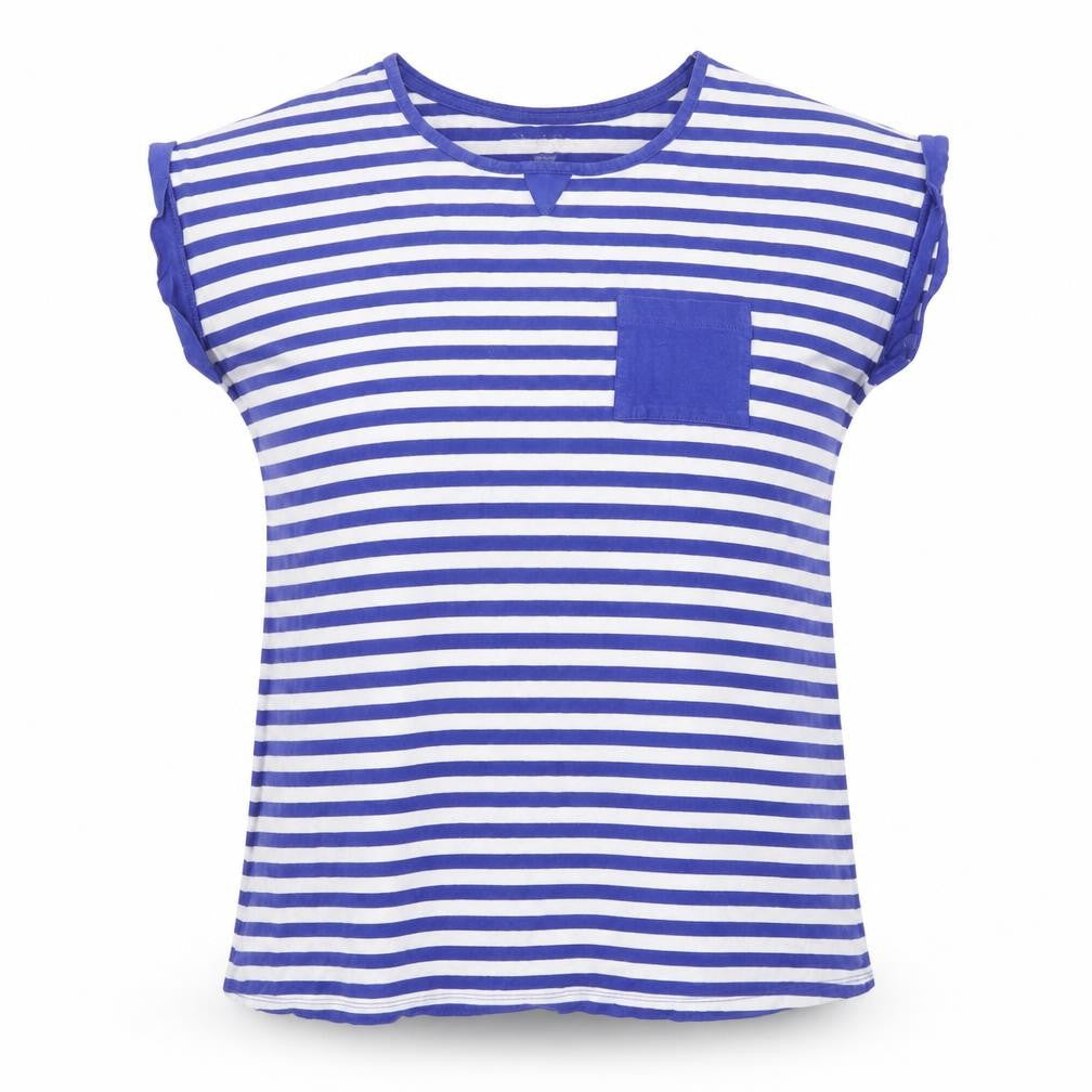 Womens UK Size 12 Simply Be Blue Basic T-Shirt