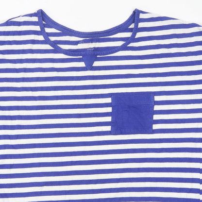 Womens UK Size 12 Simply Be Blue Basic T-Shirt
