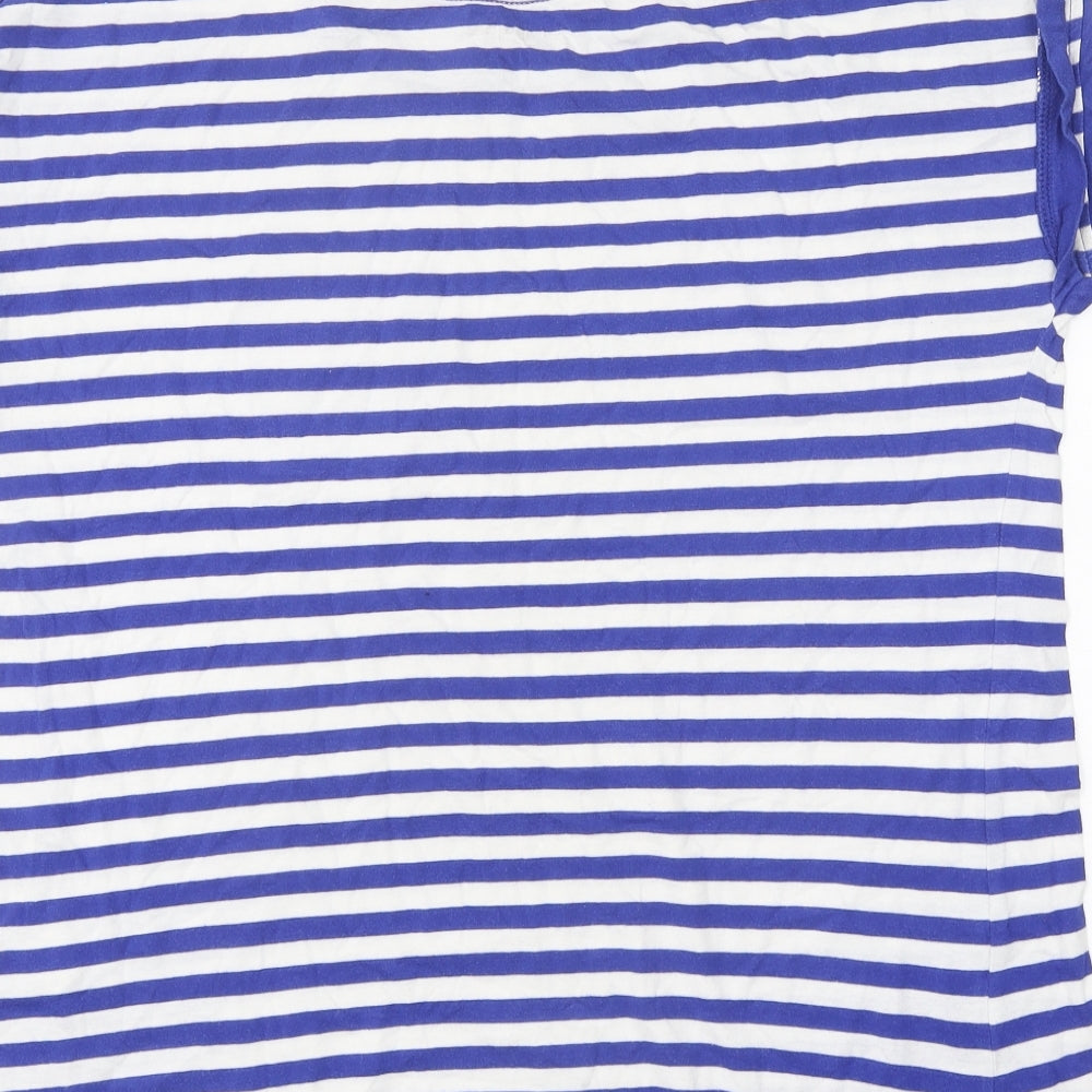 Womens UK Size 12 Simply Be Blue Basic T-Shirt