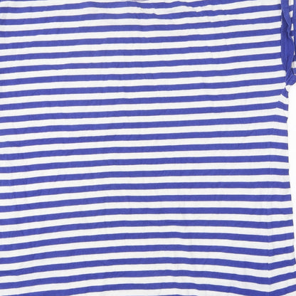 Womens UK Size 12 Simply Be Blue Basic T-Shirt