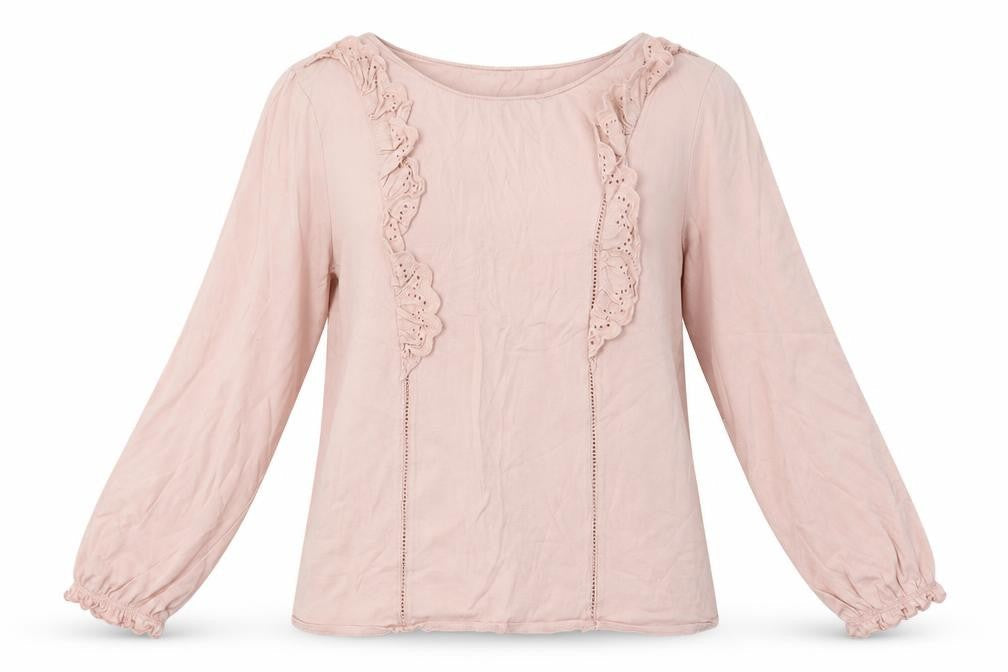 Womens UK Size L Oysho Pink Basic Blouse
