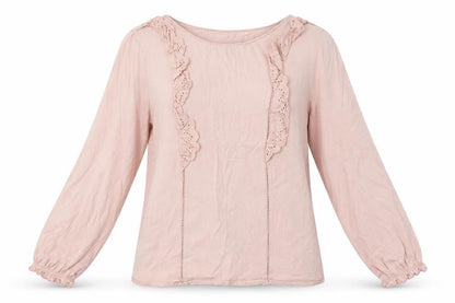 Womens UK Size L Oysho Pink Basic Blouse