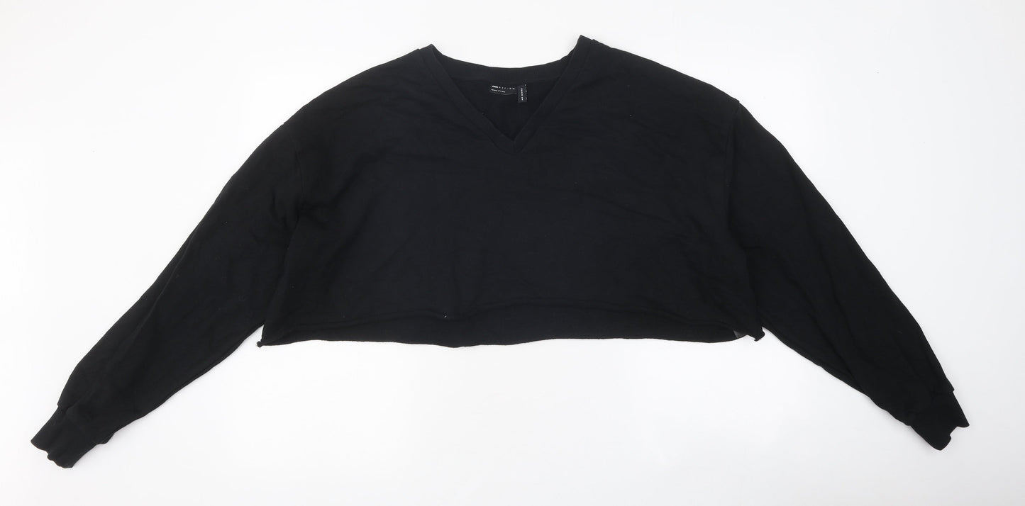 Womens UK Size 6 ASOS Black Pullover Sweatshirt