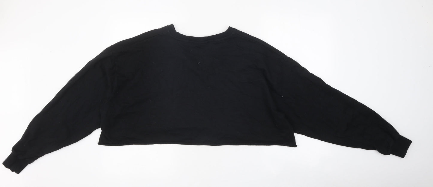Womens UK Size 6 ASOS Black Pullover Sweatshirt