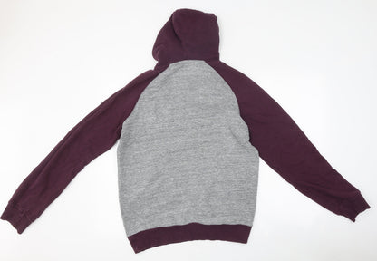 Mens UK Size S Easy Pink Pullover Hoodie