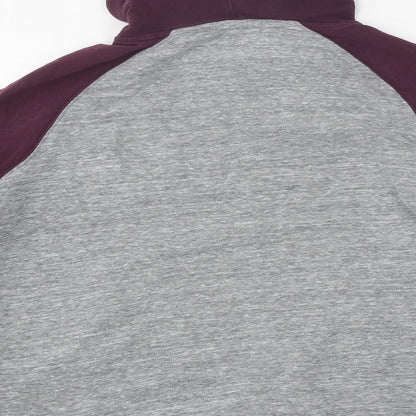 Mens UK Size S Easy Pink Pullover Hoodie
