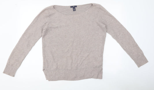 Gap Womens Beige Polyester Pullover Sweatshirt Size S Pullover