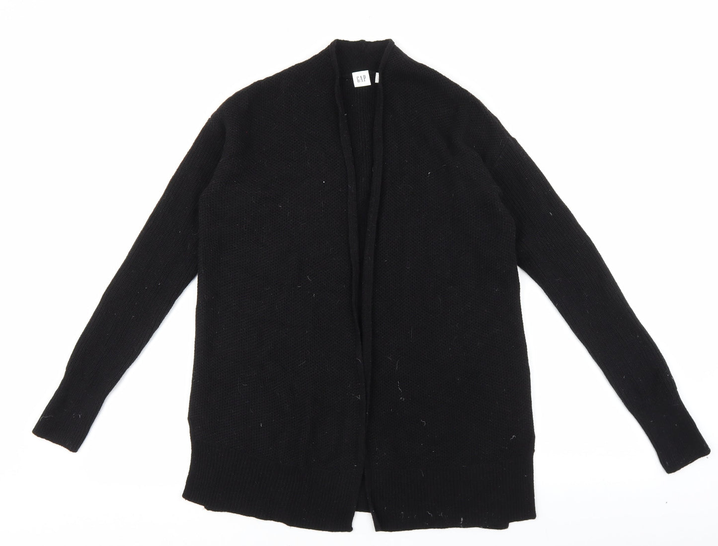 Gap Womens Black V-Neck Nylon Cardigan Jumper Size S